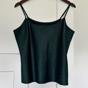 • Emerald Satin Tank Top •